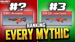 I Ranked EVERY Mythic Weapon in COD Mobile!