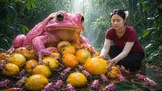 100 Days Harvesting Giant Frogs & Fresh Lemons For Survival 🐸 Lily Daily