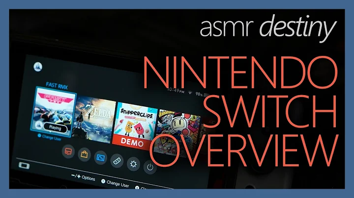 ASMR Relaxing Nintendo Switch Hardware Overview (4K)