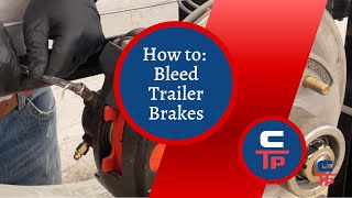 how to bleed trailer brakes (disc & drum)