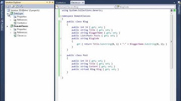 Entity Framework 4.1 Introduction -  07  Creating a Data Layer with DbContext