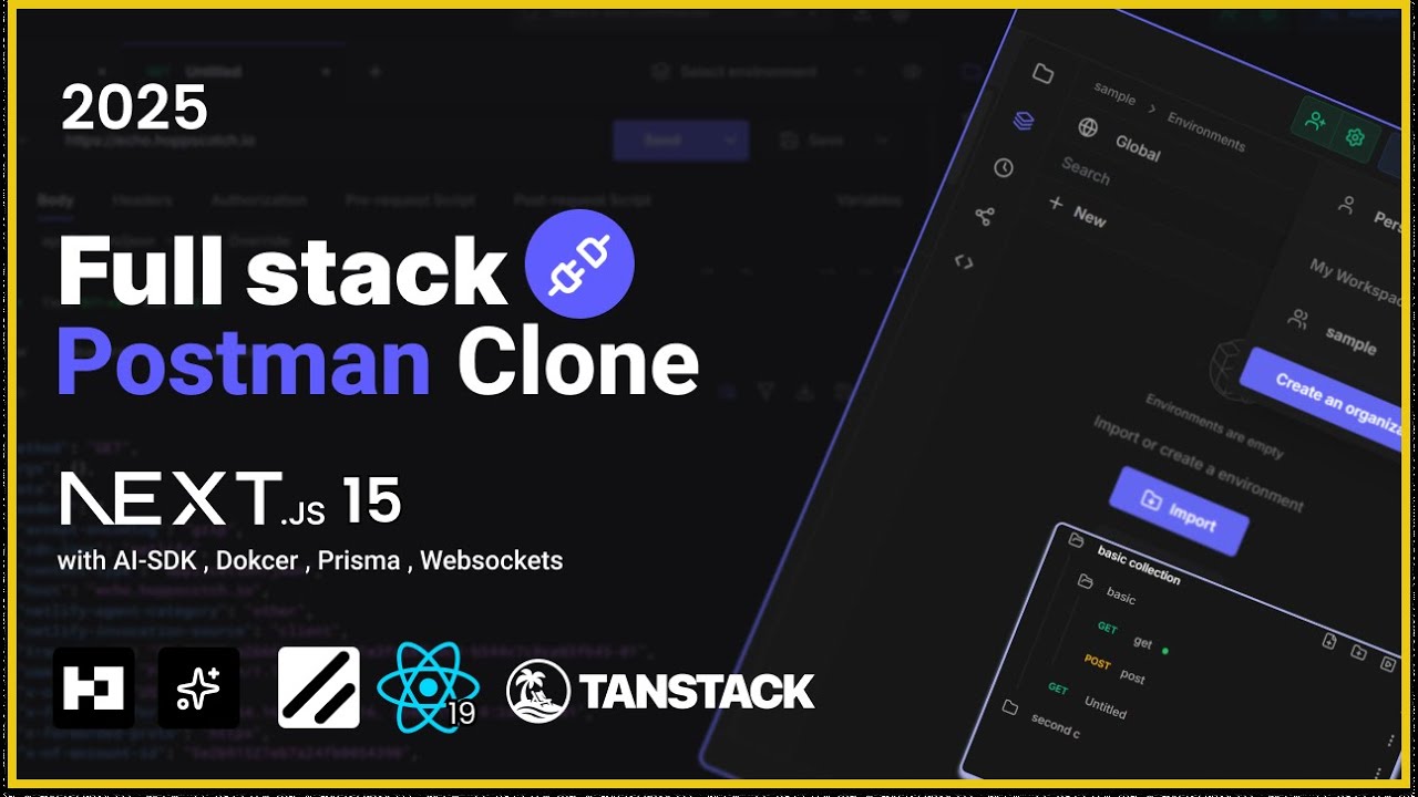 Build and Deploy a Postman Clone with AI  | Next.js 15,  Better Auth, React Query | Full Course 2025