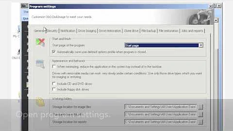 O&O DiskImage 6 - Save backups to network drives