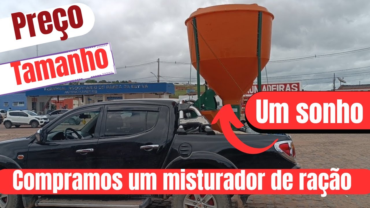 COMPRAMOS UM MISTURADOR DE RAÇÃO. Como misturar a ração para as galinhas.