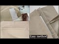 Welt pocket stitching very easy and perfect method / sew single Welt pocket simple & latest method /