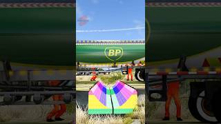 Truck Tow Trailers vs Reverse Speed Bumps #short #beamng #beamngdrive #trucksvs