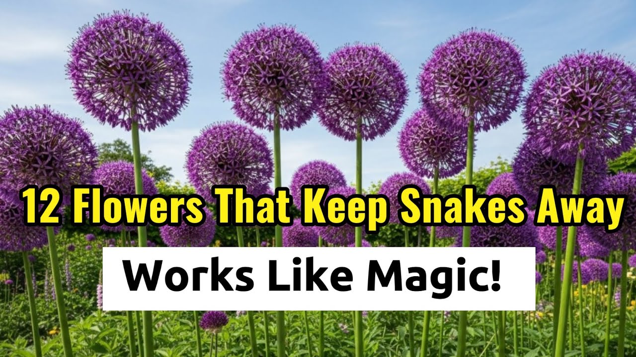 These 12 Flowers Keep Snakes Away!!!Works Like Magic!