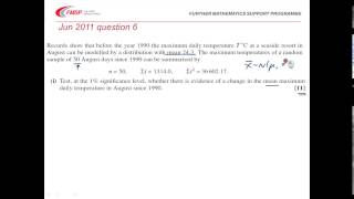 Celebrity FMSP Revision Videos: OCR S2 - Hypothsis testing Profile