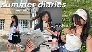 neuer Haarschnitt, Djerf Avenue Haul, summer nails, SZA Konzert ✨ summer diaries 🧚‍♀️