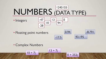 1.3 Python Data Types | Python Dynamic Typing | Python Numbers, Sequences, None, Set, and Mapping