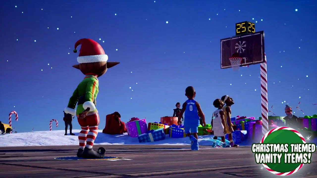 NBA 2K Playgrounds 2 - Christmas DLC Trailer gaming logo
