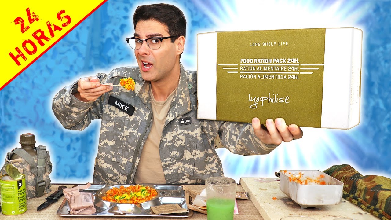 Probé Comida de Supervivencia para Civiles 24 Horas | ¿Mejor que la Comida Militar?