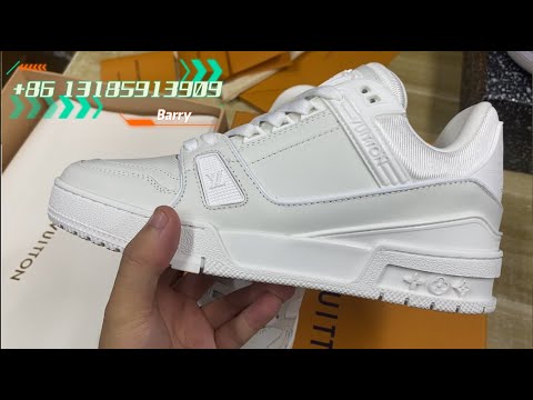 Giày Louis Vuitton LV Trainer Grey White Like Auth trong 2023