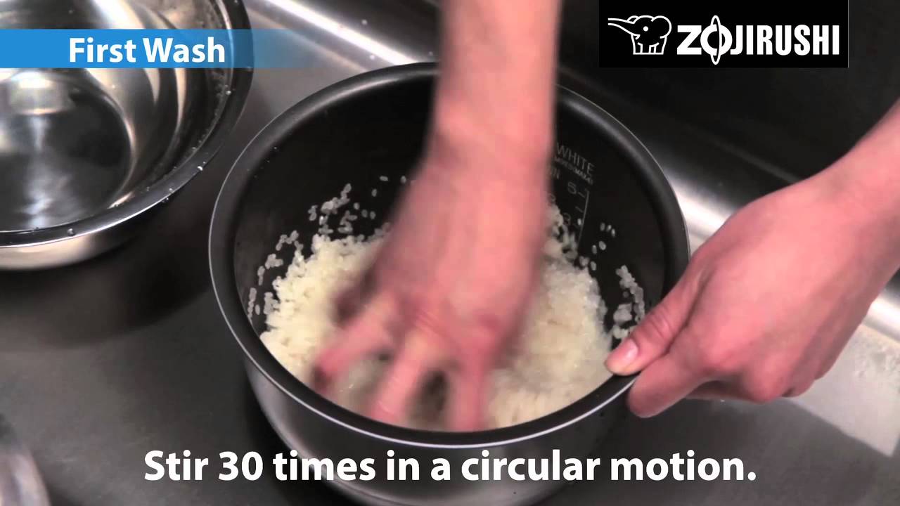 Zojirushi Video - How to Rinse Rice