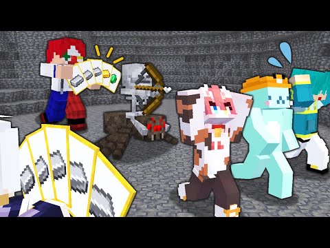 新ゲーム『鉱石ポーカー』最強の役を揃えて相手を妨害しろ!【マイクラ・マインクラフト】