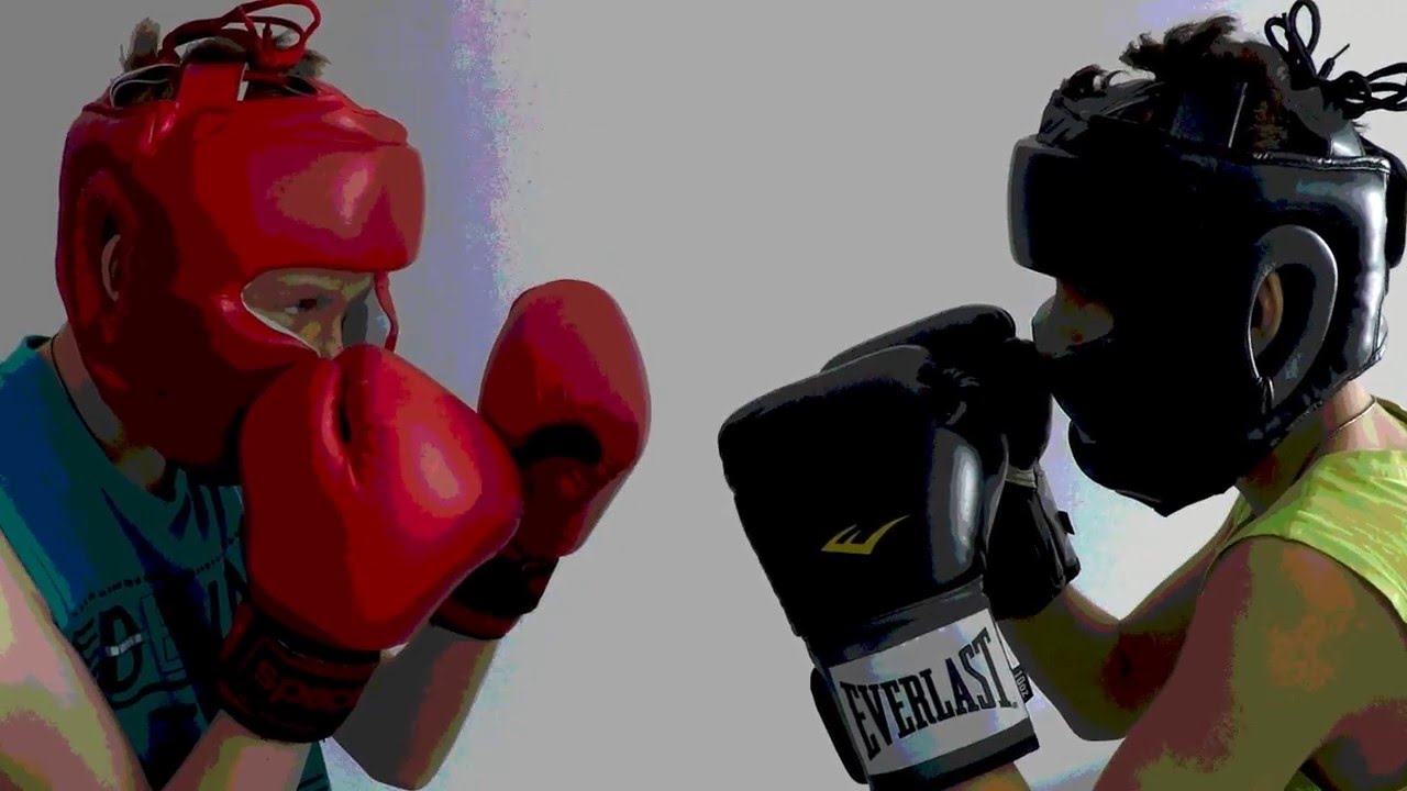 ⁣Боксерский поединок