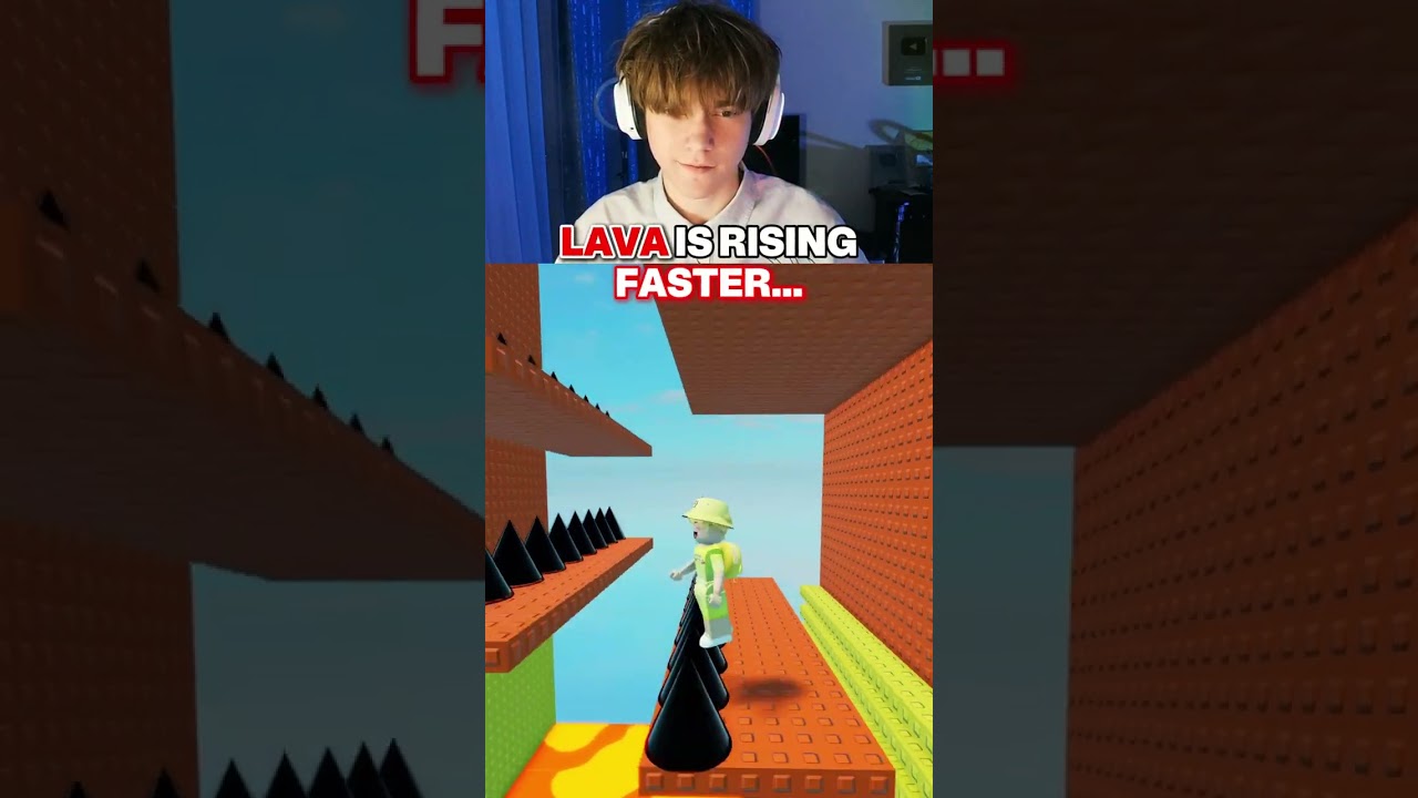 I ESCAPED from LAVA in ROBLOX..😱😧 Could You PASS this in Roblox?👇🤔 #roblox #robloxshorts