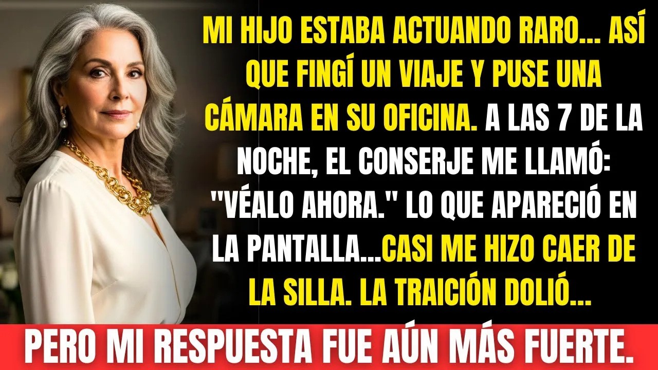 Mi hijo andaba raro… así que fingí que me iba de viaje, puse una cámara y lo que vi me dejó helad