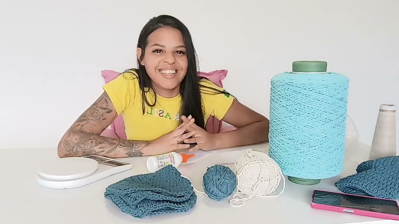 VLOG DE PRODUÇÃO DE CROCHÊ 🧶 SERÁ QUE CONSEGUI BATER A META DE R$ 100,00 REAIS ?