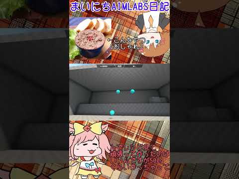 まいにちAIMLABS日記～1日目～　レバーパテ作って余らせてる話 #shorts #aimlab