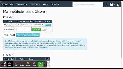 DeltaMath: How teachers set up new class