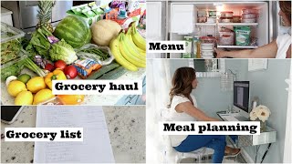 How I Meal Plan My Grocery List  My Weekly Menu ? Grocery Haul 