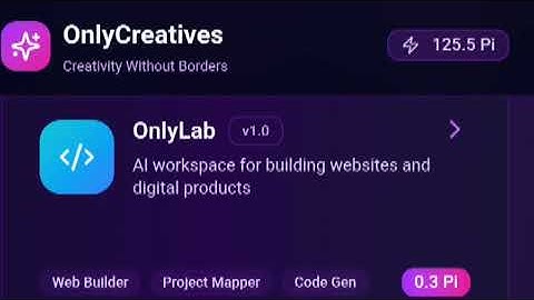 OnlyCreatives™ – Creativity Without Borders Official Pi Network Hackathon 2025 Demo