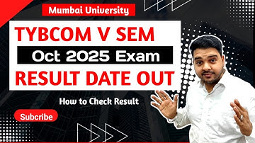 🔔 Result Date Out ! TYBCOM 5 SEM 2025 Oct EXAM Result Out 💥| Mumbai University || Jitesh Sir ||