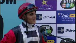 20201130 Hollywoodbets Greyville Race 6 won by QUERARI'S COWBOY