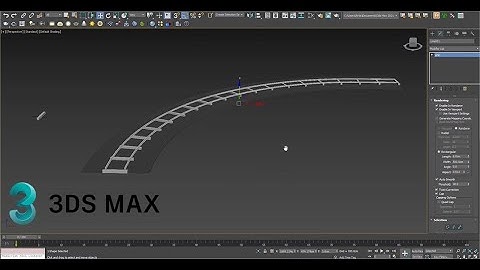 How to make basic curved railway in 3Ds Max