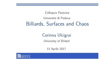 Billiards, Surfaces and Chaos - Corinna Ulcigrai