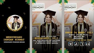 GRATIS DOWNLOAD TEMPLATE UNDANGAN SYUKURAN WISUDA DENGAN POWERPOINT 1