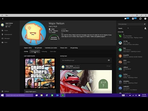 Xbox App on Windows 10 Preview