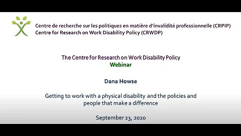 CRWDP Webinar by Dana Howse, 2020