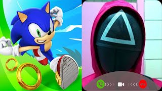 Sonic Dash vs Squid Game Call Prank screenshot 4
