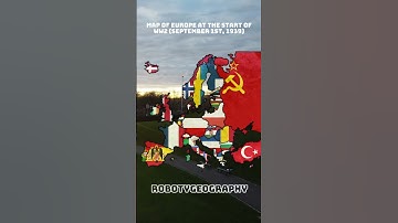 Map of Europe at the start of ww2 (September 1st, 1939) #mapping #geography #history #ww2 #germany