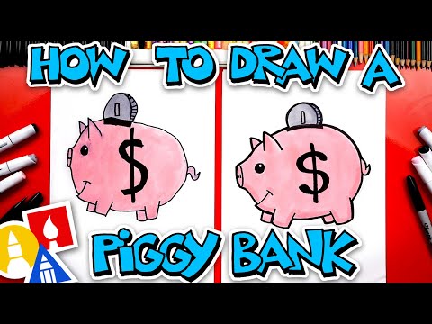 How To Draw A Piggy Bank