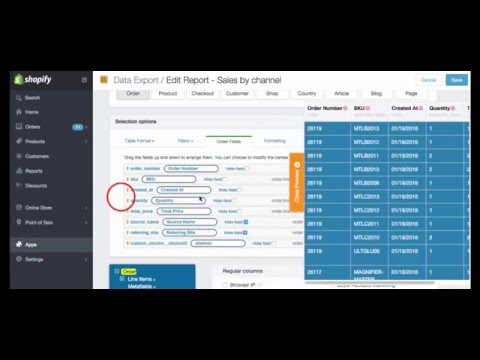 6. Custom fields - Data Export