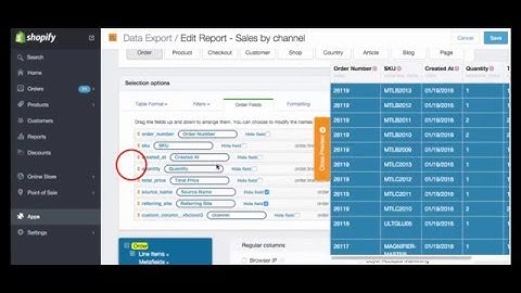 6. Custom fields - Data Export