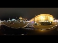 360 View Ukraine, Kyiv, Khreshchatyk. Night drive. Virtual Reality