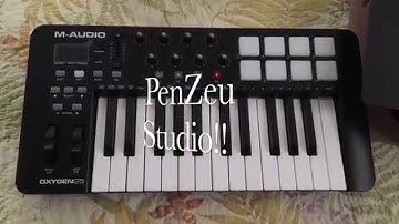 M-AUDIO Oxygen 25 MIDI Keyboard Controller UNBOXING!!