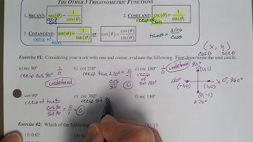 U11 Lesson 11 Reciprocal Trig Functions