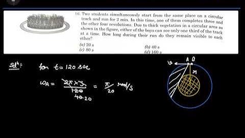 Pathfinder || kinematics || M.C.Q. 16 || saurabh
