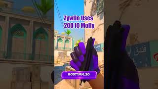ZywOo Uses 200 IQ Molly Dust 2 CS2 #cs2 #csgo #faceit