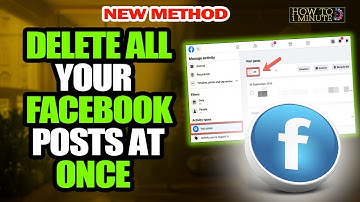 How to delete all your facebook posts at once