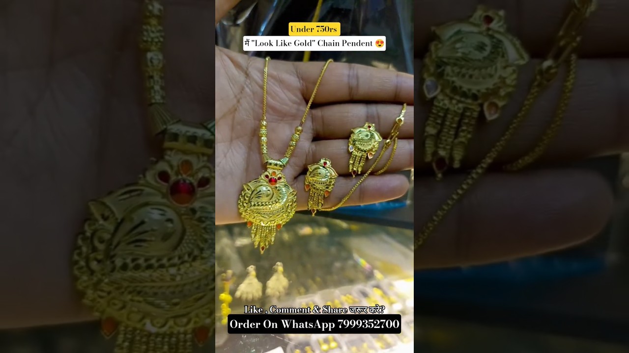 Look Like Gold Chain Pendant 😍 | Party Wear | Under ₹750