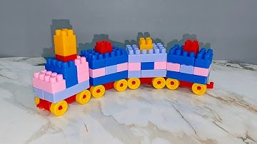 How To Build a LEGO Train🚂| Building Blocks ASMR | Relaxing ASMR| Satisfying Diy #asmr #asmrsounds