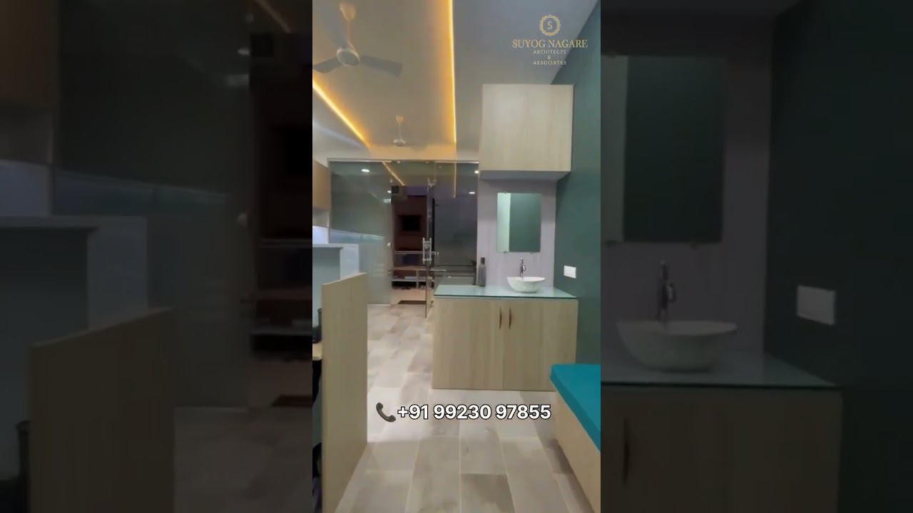 Modern Office Interior Design in Nashik | Deltafiia Office by Suyog Nagare Architects 