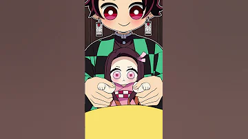 NEZUKO Playing Drums With Tanjiro Kimetsu No Yaiba Animation 