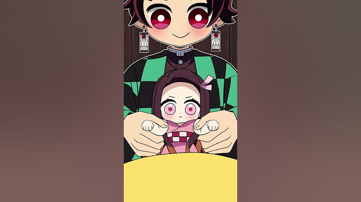 NEZUKO playing drums with Tanjiro - Kimetsu no Yaiba animation